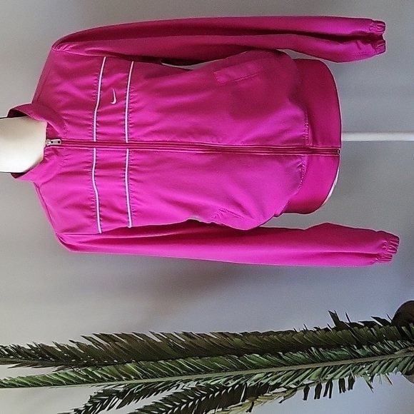 Nike Vintage orange tag pink zip up jacket with white piping - Picture 1 of 12